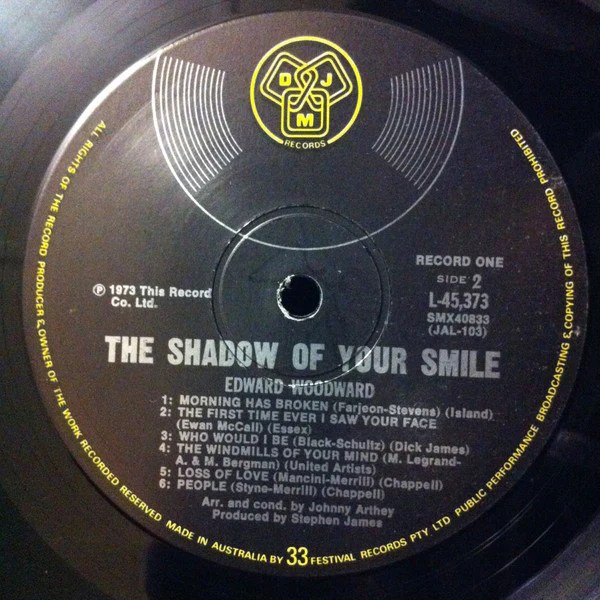 Edward Woodward – The Shadow Of Your Smile (VG+/VG) – 2xLP, AU 1973 - Image 6