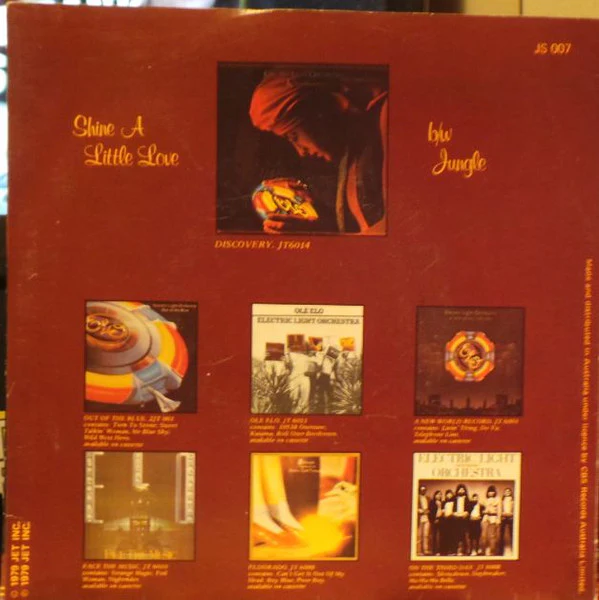 Electric Light Orchestra – Shine A Little Love (VG/VG+) – 7", AU 1979 - Image 2