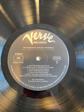 Ella Fitzgerald, Frank De Vol And His Orchestra – Like Someone In Love (NM/E) – LP, JP 1982, No OBI - Image 5