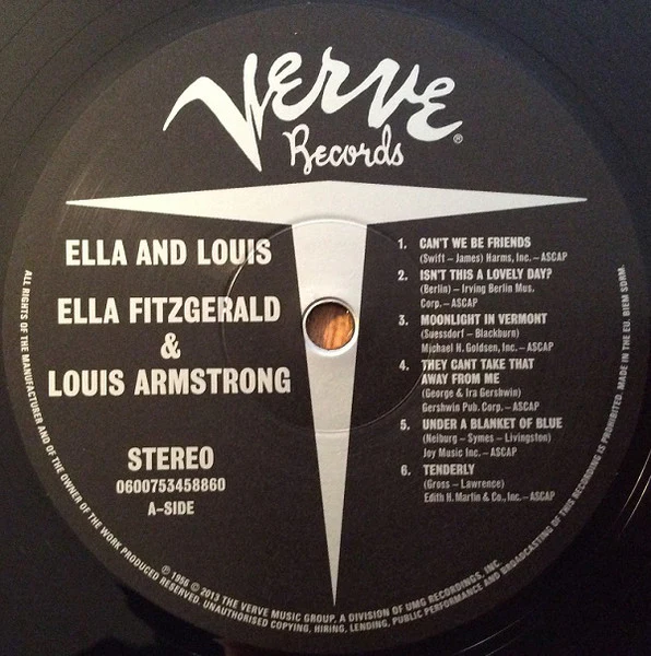 Ella Fitzgerald, Louis Armstrong – Ella And Louis (VG+/E) – LP, EU 2013 - Image 4