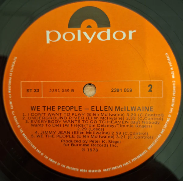 Ellen McIlwaine – We The People (VG+/VG+) – LP, AU 1973 - Image 3