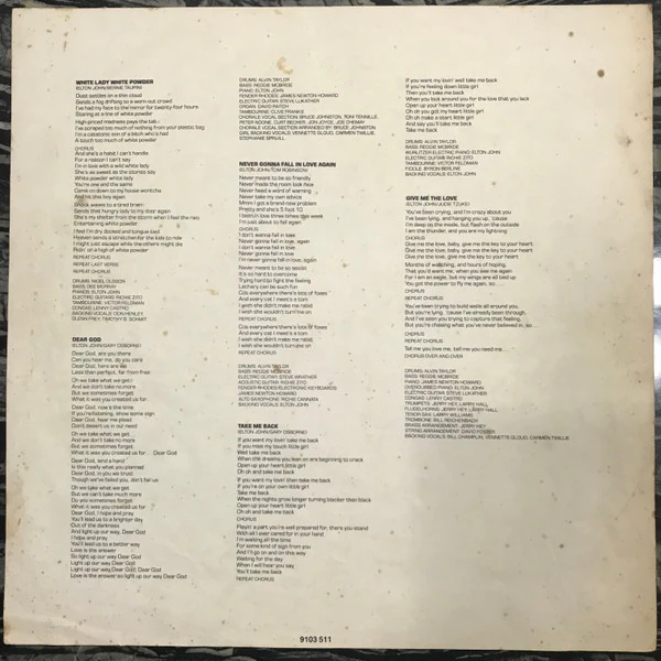 Elton John – 21 At 33 (VG+/VG+) – LP, SG 1980 - Image 4
