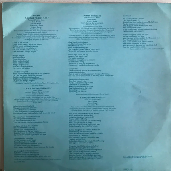 Elton John – Blue Moves (E/VG) – 2xLP, AU 1976 - Image 10