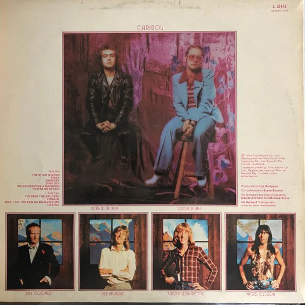 Elton John – Caribou (VG+/VG+) – LP, AU 1974 - Image 2