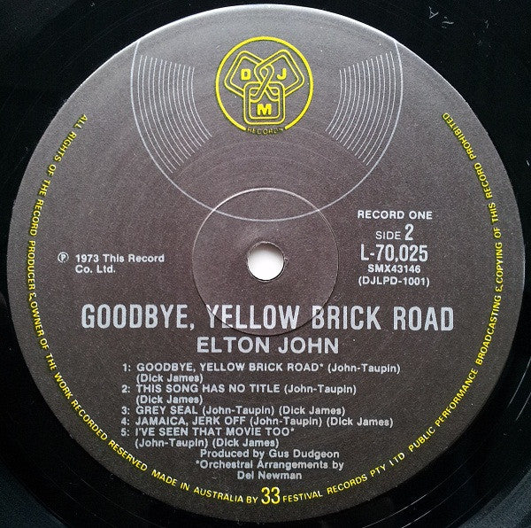 Elton John – Goodbye Yellow Brick Road (G+/VG+) – 2xLP, AU 1973 - Image 8