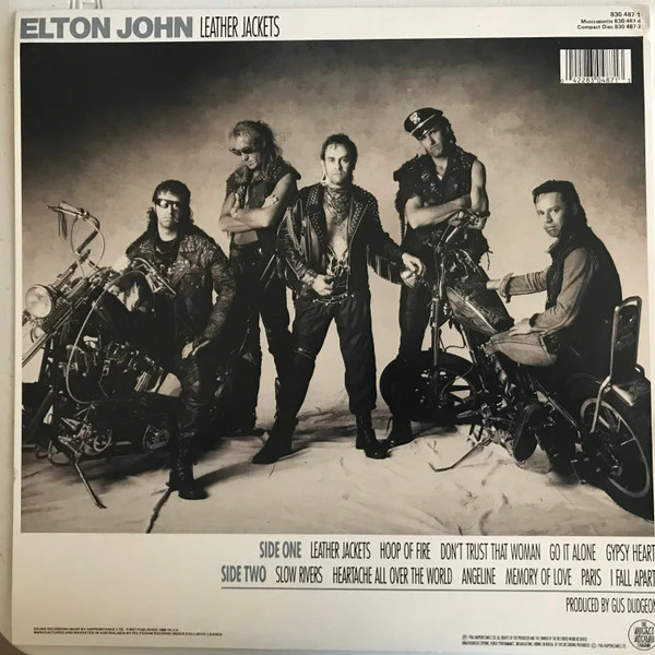 Elton John – Leather Jackets (VG+/VG+) – LP, AU 1986 - Image 2