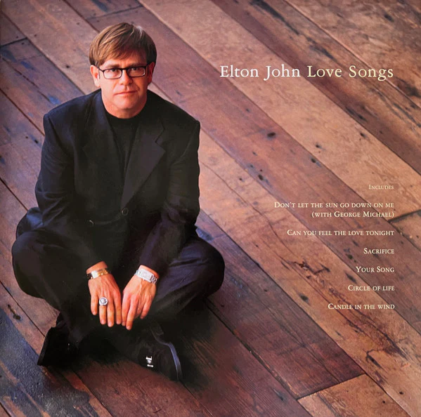 Elton John – Love Songs (VG/G+) – 2xLP, Worldwide 2022