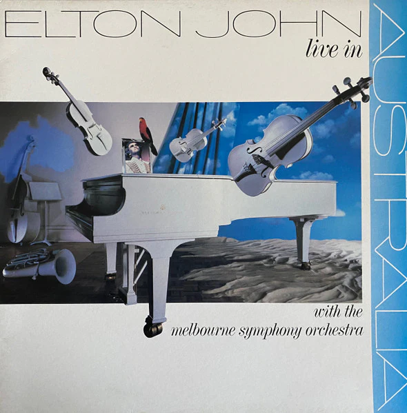 Elton John, Melbourne Symphony Orchestra – Live In Australia (VG+/VG+) – 2xLP, AU 1987