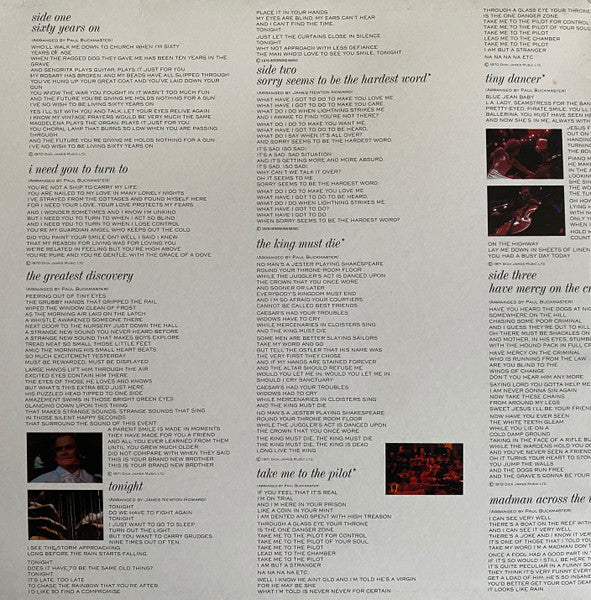 Elton John, Melbourne Symphony Orchestra – Live In Australia (VG+/VG+) – 2xLP, AU 1987 - Image 2