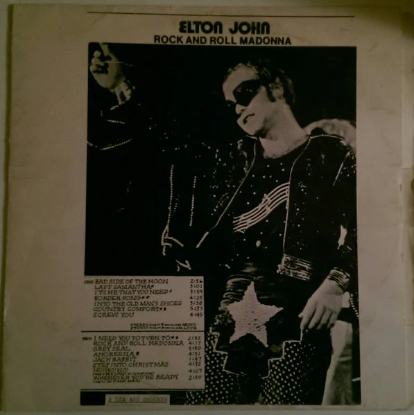 Elton John – Rock And Roll Madonna (G+/VG) – LP, US 1974 - Image 3