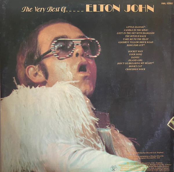 Elton John – The Very Best Of....Elton John (VG+/VG+) – LP, AU 1980 - Image 2