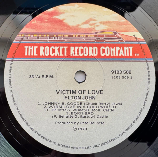 Elton John – Victim Of Love (VG+/VG+) – LP, AU 1979 - Image 3