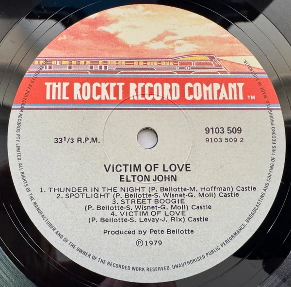 Elton John – Victim Of Love (VG+/VG+) – LP, AU 1979 - Image 4