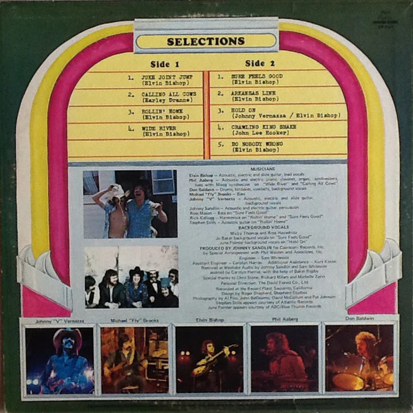 Elvin Bishop – Juke Joint Jump (E/VG+) – LP, US 1975 - Image 2