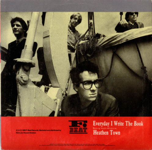 Elvis Costello & The Attractions – Everyday I Write The Book (E/VG+) – 7", AU 1983 - Image 2