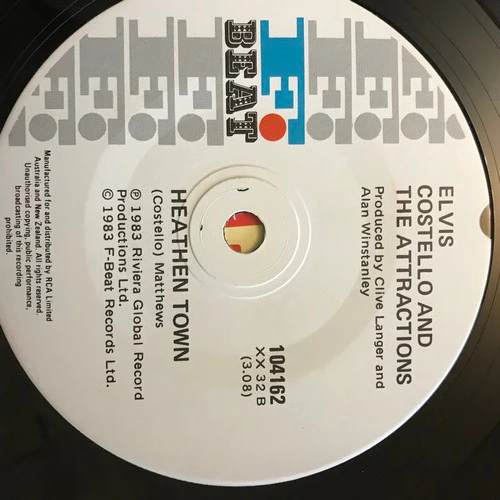Elvis Costello & The Attractions – Everyday I Write The Book (E/VG+) – 7", AU 1983 - Image 4