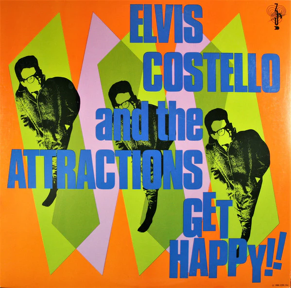 Elvis Costello & The Attractions – Get Happy! (VG+/VG+) – LP, US 1984