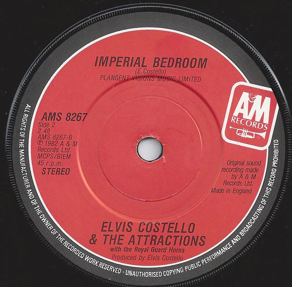 Elvis Costello & The Attractions, The Royal Guard Horns – Party Party (VG+/VG) – 7", UK 1982 - Image 4