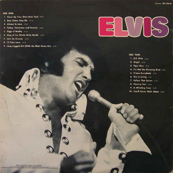 Elvis Presley – Elvis (VG/VG) – LP, AU 1975 - Image 2