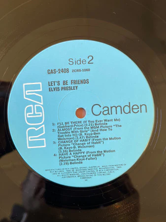 Elvis Presley – Let's Be Friends (VG+/VG+) – LP, AU - Image 4