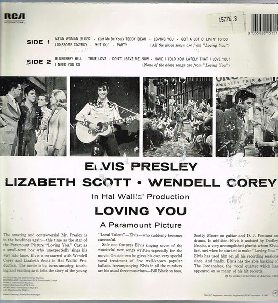 Elvis Presley – Loving You (VG/VG+) – LP, EU 1983 - Image 2