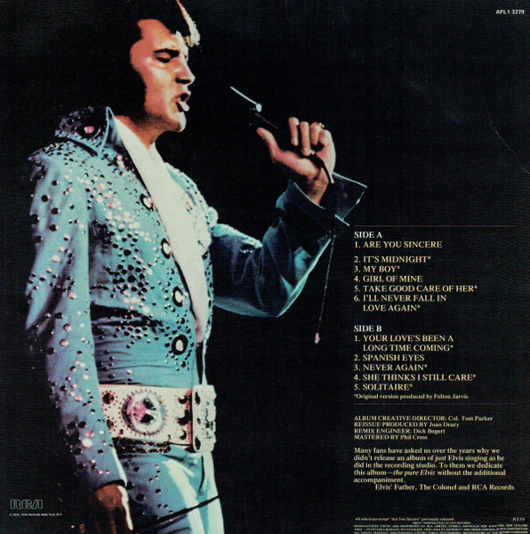 Elvis Presley – Our Memories Of Elvis (VG+/VG) – LP, AU 1979 - Image 2
