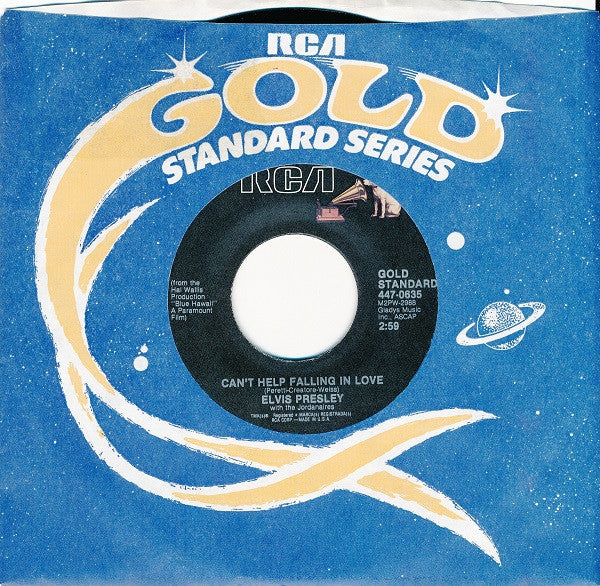 Elvis Presley, The Jordanaires – Can't Help Falling In Love / Rock-A-Hula Baby (VG+/Generic) – 7", US 1977 - Image 3