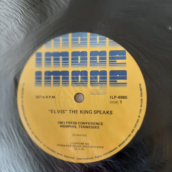 Elvis Presley – The King Speaks-Original Elvis Presley Press Conference Memphis 1961 (VG+/VG+) – LP, AU - Image 3