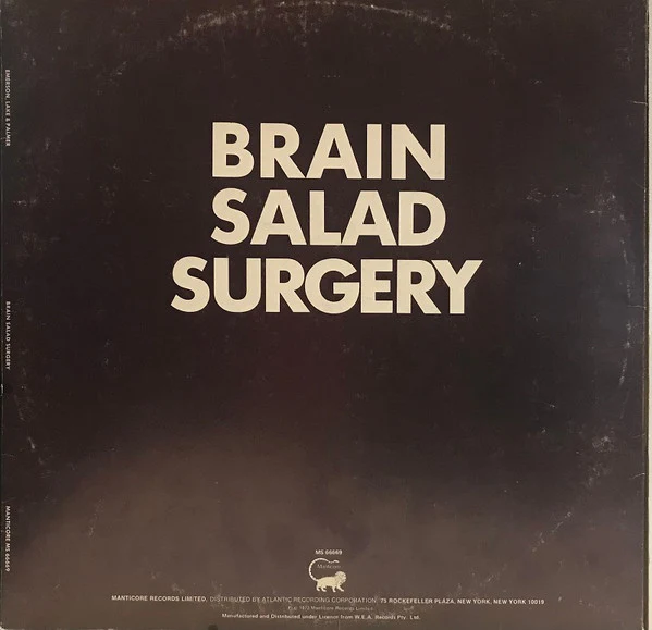 Emerson, Lake & Palmer – Brain Salad Surgery (VG/VG) – LP, AU 1973 - Image 2