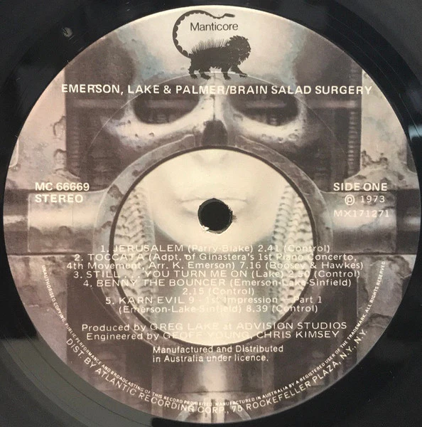 Emerson, Lake & Palmer – Brain Salad Surgery (VG/VG) – LP, AU 1973 - Image 3
