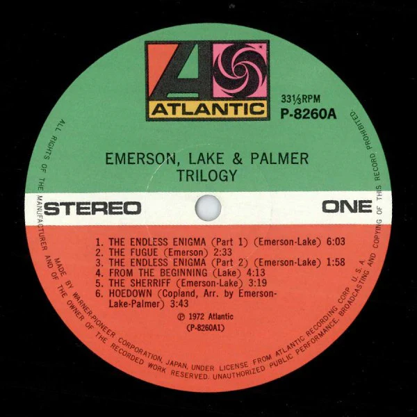 Emerson, Lake & Palmer – Trilogy (VG+/VG+) – LP, JP 1974, No OBI - Image 5