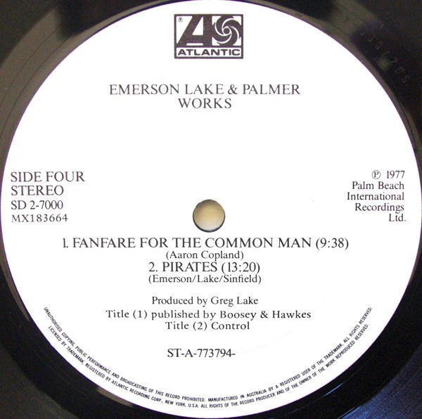 Emerson, Lake & Palmer – Works (Volume 1) (VG+/VG+) – 2xLP, AU 1977 - Image 4