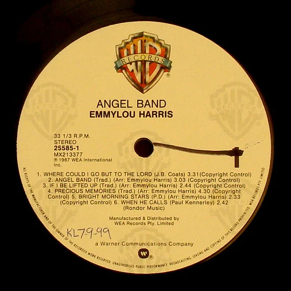 Emmylou Harris – Angel Band (VG+/VG+) – LP, AU 1987 - Image 3
