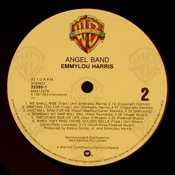 Emmylou Harris – Angel Band (VG+/VG+) – LP, AU 1987 - Image 4