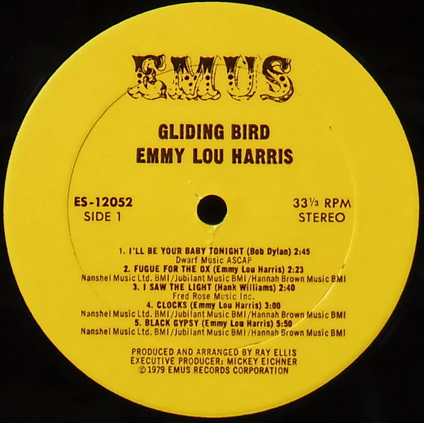 Emmylou Harris – Gliding Bird (VG+/VG+) – LP, US 1979 - Image 3