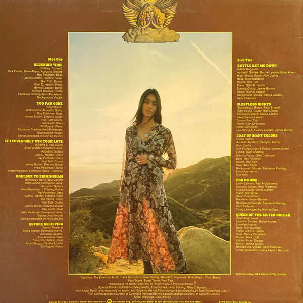 Emmylou Harris – Pieces Of The Sky (VG+/VG+) – LP, AU 1975 - Image 2