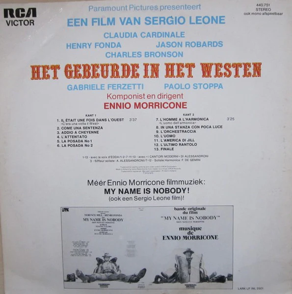 Ennio Morricone – Het Gebeurde In Het Westen (VG/VG+) – LP, NL 1973 - Image 2