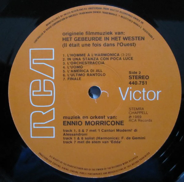 Ennio Morricone – Het Gebeurde In Het Westen (VG/VG+) – LP, NL 1973 - Image 4