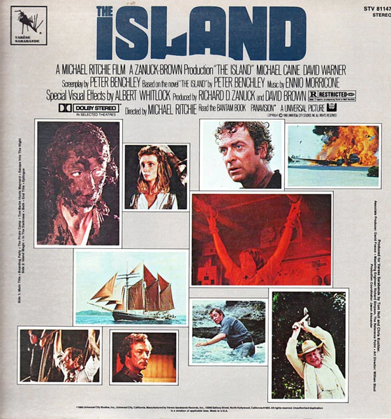 Ennio Morricone – The Island (Original Motion Picture Soundtrack) (VG+/VG+) – LP, US 1980 - Image 2