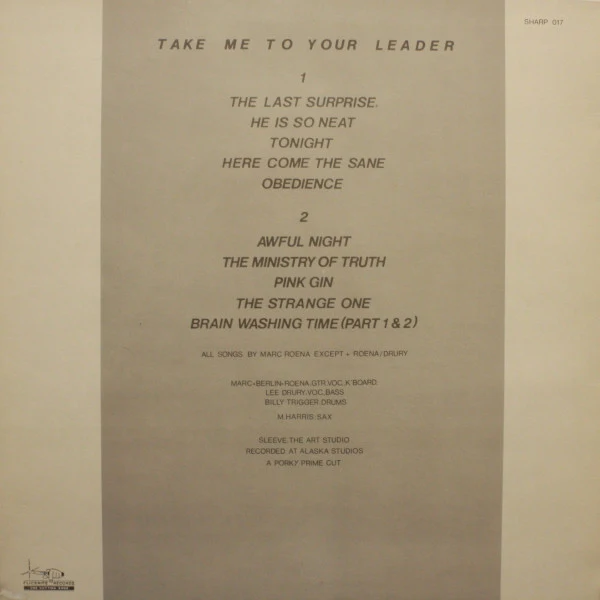 Erazerhead – Take Me To Your Leader (VG+/VG+) – LP, UK 1984 - Image 2