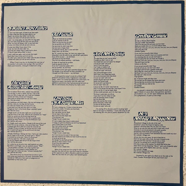 Eric Bogle, John Munro, Brent Miller – Scraps Of Paper (E/E) – LP, AU 1982 - Image 7