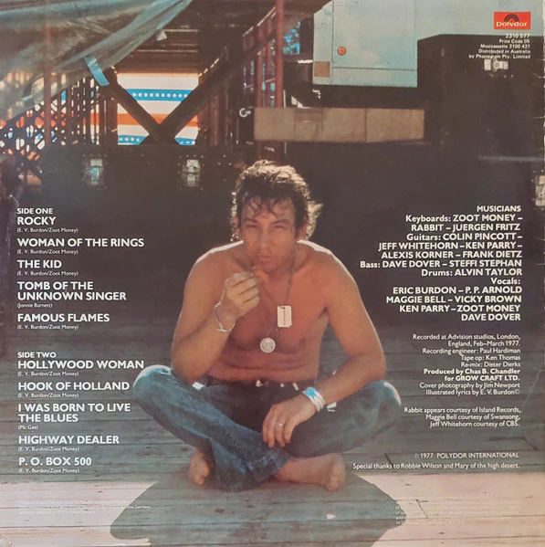 Eric Burdon – Survivor (VG+/VG+) – LP, AU 1977 - Image 2