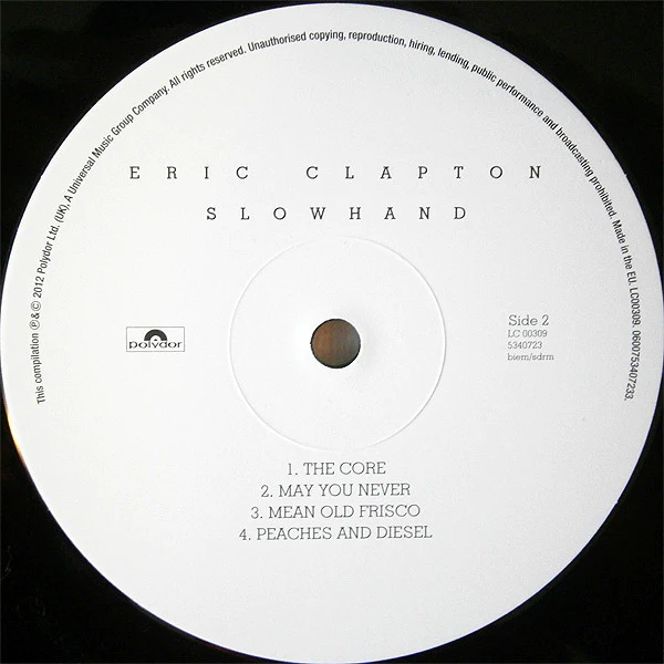 Eric Clapton – Slowhand (NM/NM) – LP, EU 2012 - Image 6