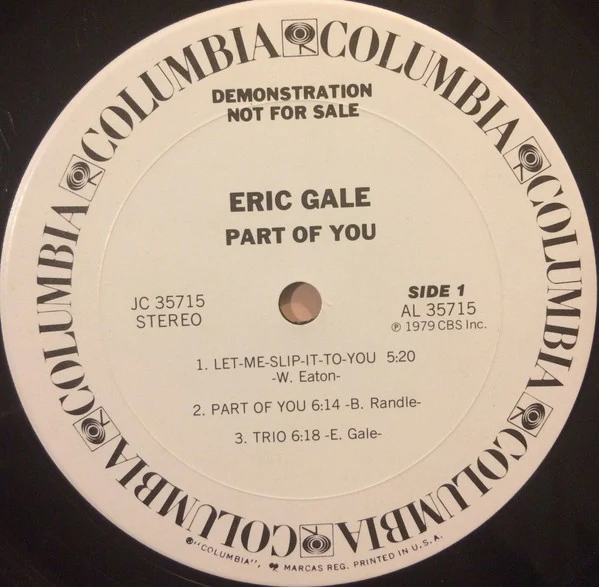 Eric Gale – Part Of You (VG+/VG+) – LP, US 1979 - Image 3