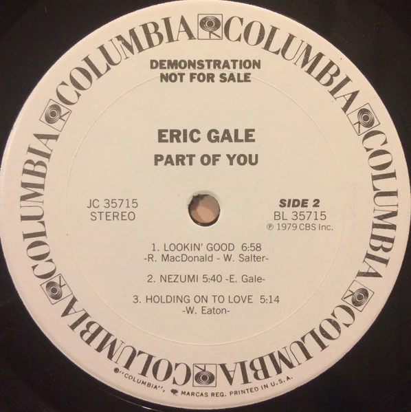 Eric Gale – Part Of You (VG+/VG+) – LP, US 1979 - Image 4