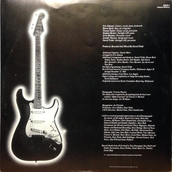 Eric Johnson – Tones (VG/VG) – LP, AU 1986 - Image 4
