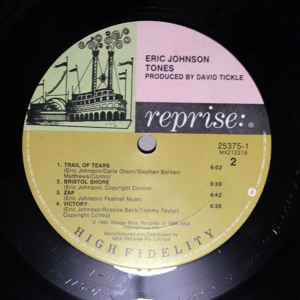 Eric Johnson – Tones (VG/VG) – LP, AU 1986 - Image 7