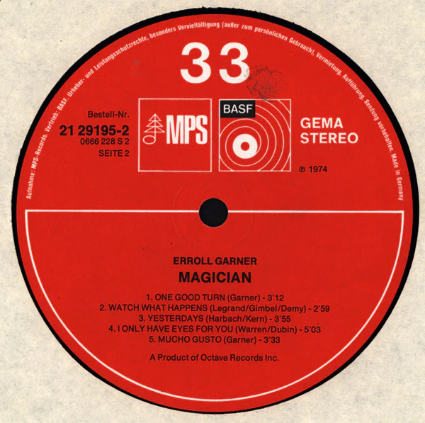 Erroll Garner – Magician (VG+/VG+) – LP, DE 1974 - Image 4