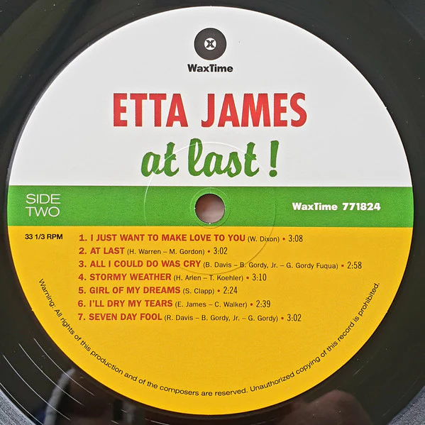 Etta James – At Last! (VG/E) – LP, EU 2013 - Image 4