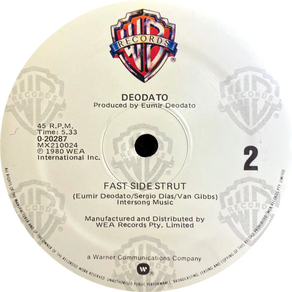 Eumir Deodato – S.O.S. Fire In The Sky (E/VG+) – 12", AU 1984 - Image 2